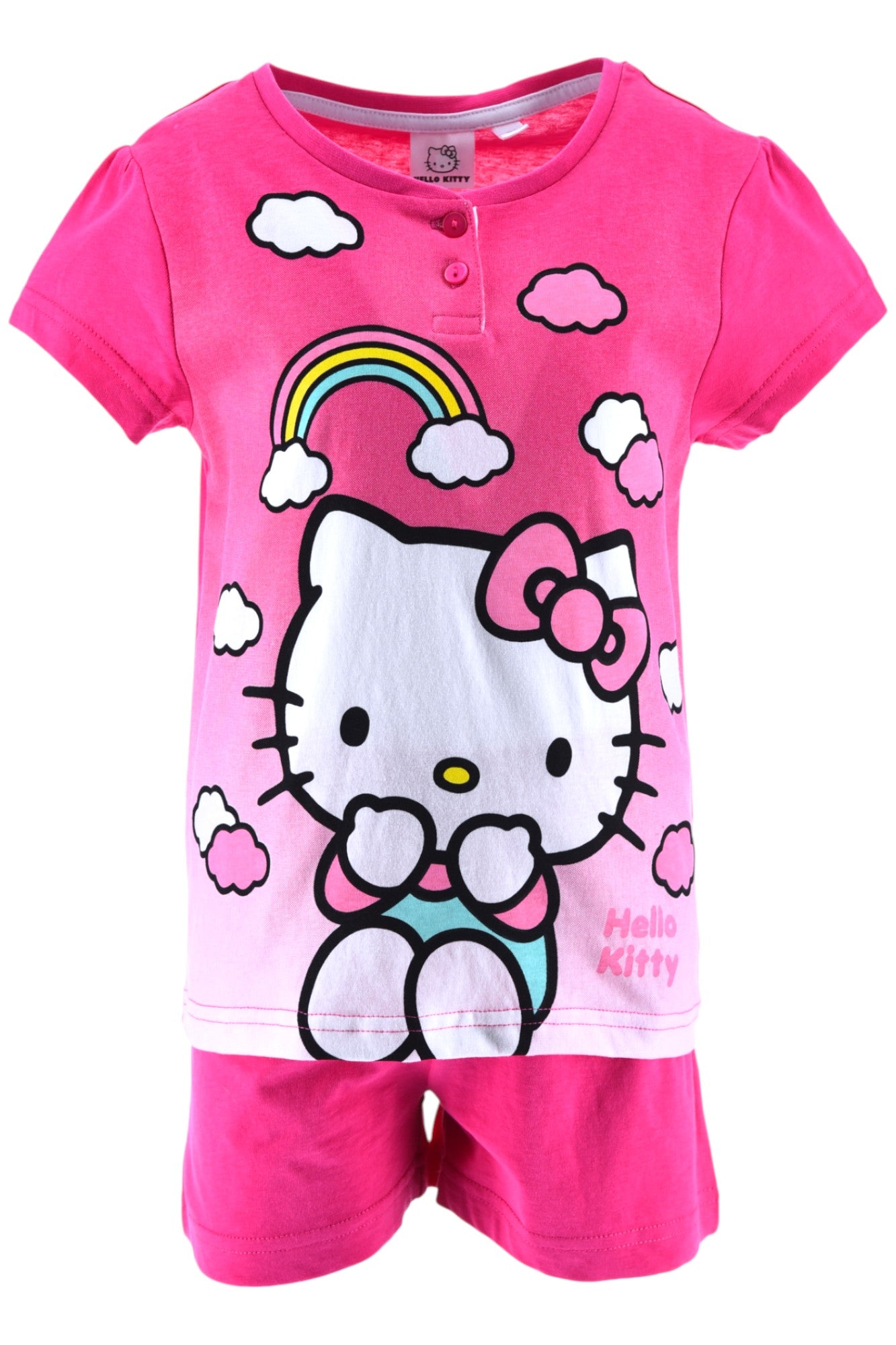 Hello Kitty Schlafanzug kurz - Shorty für Mädchen Gr. 98 - 128 cm