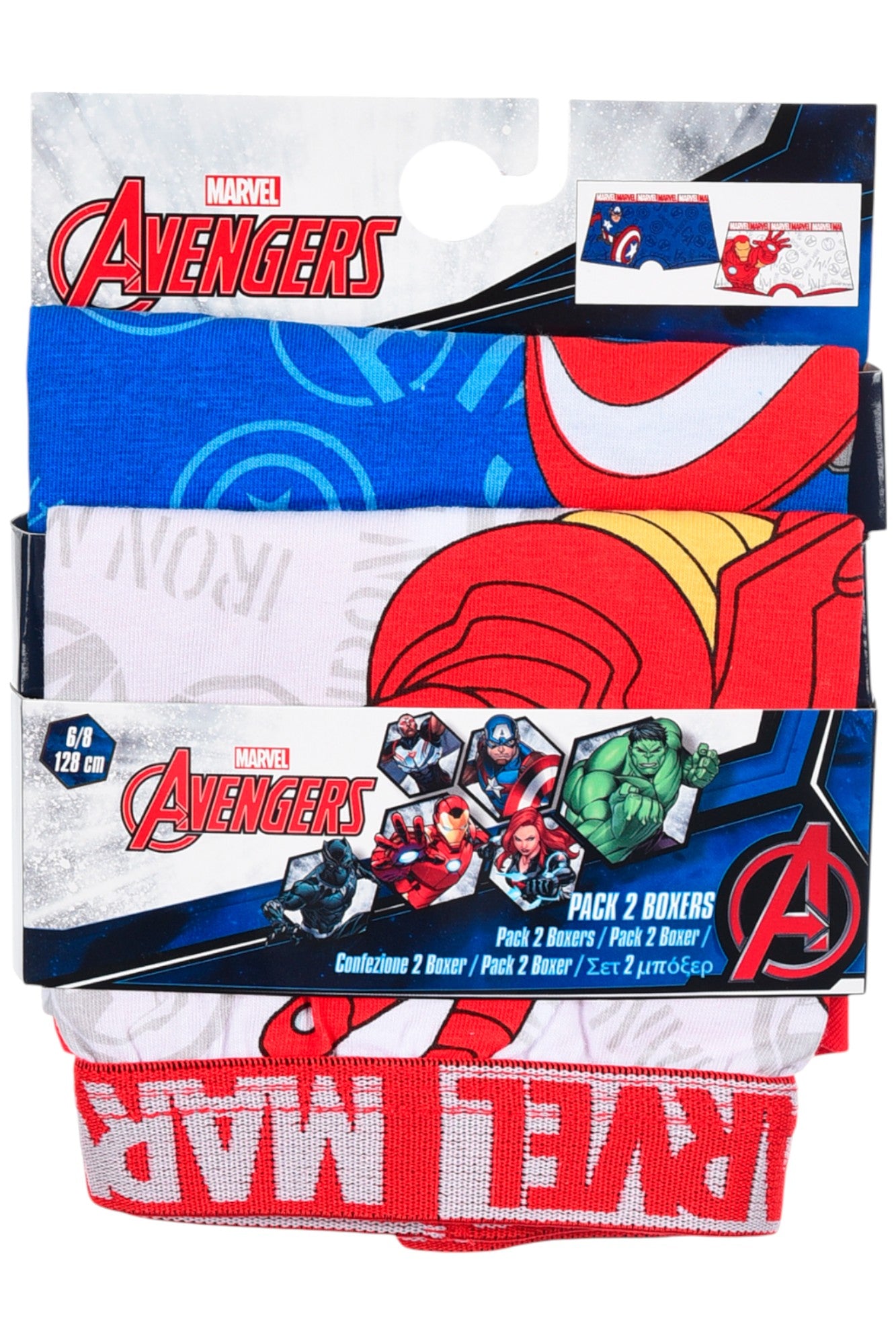 Avengers 4-er Pack Jungen Boxershorts Gr. 104 - 140 cm