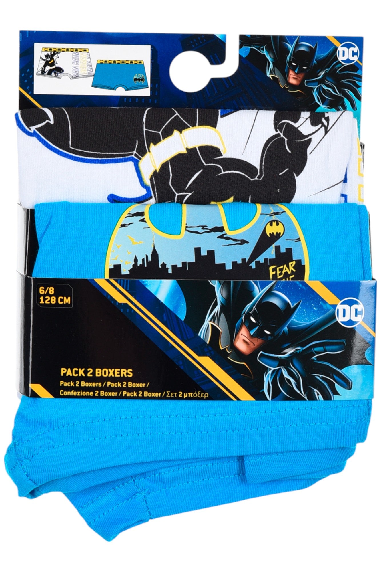 Batman 4-er Pack Jungen Boxershorts Gr. 104 - 140 cm