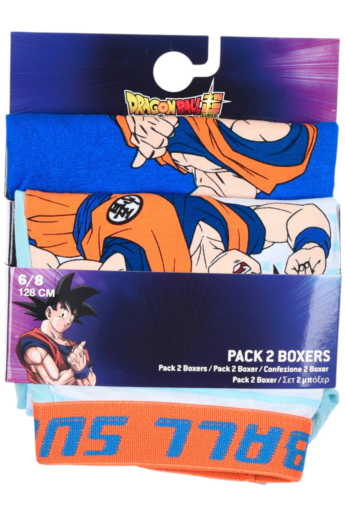 Dragon Ball 4-er Pack Jungen Boxershorts Gr. 104 - 140 cm