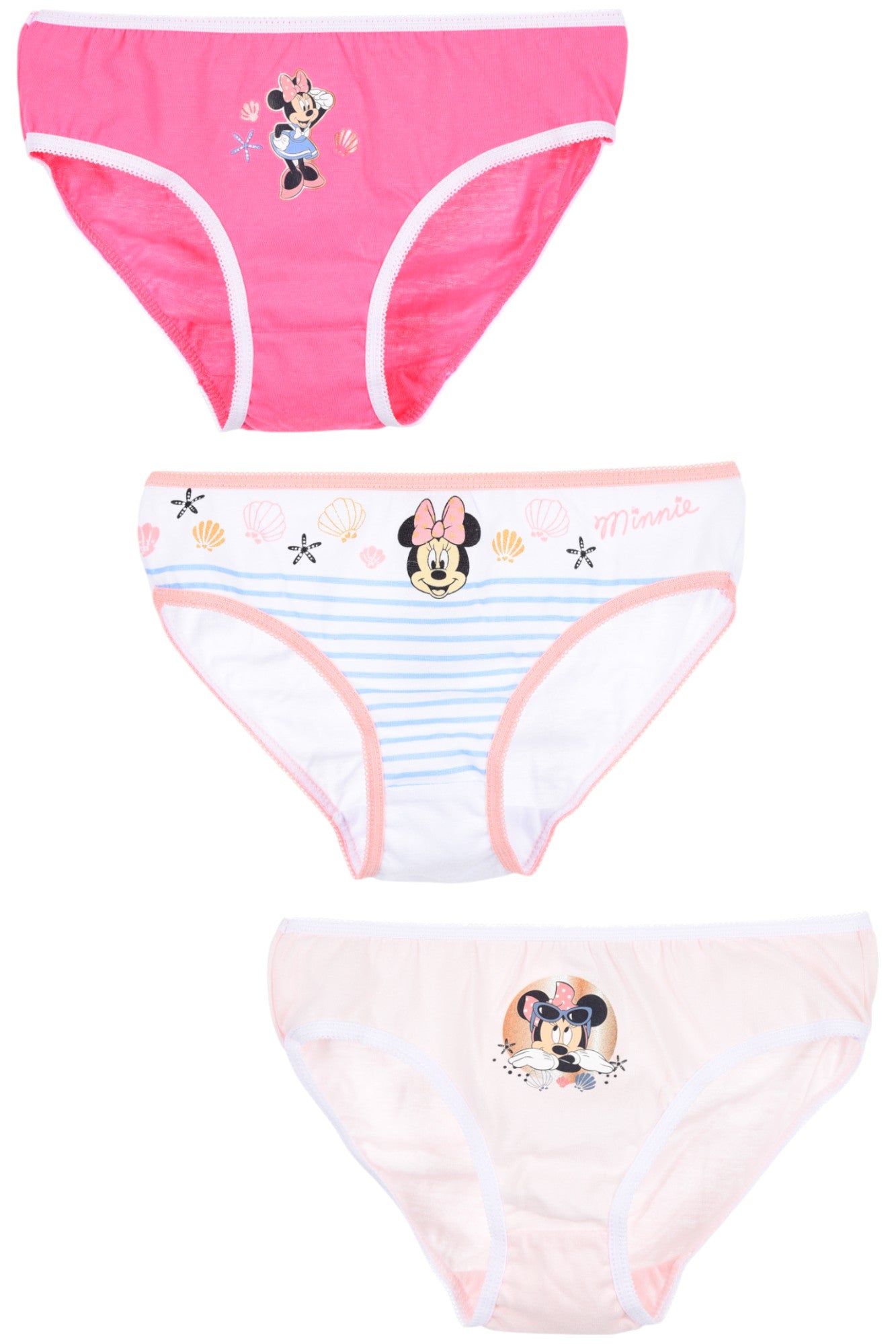 Disney Minnie Mouse Slip 3-er Pack für Mädchen Gr. 98 -128 cm