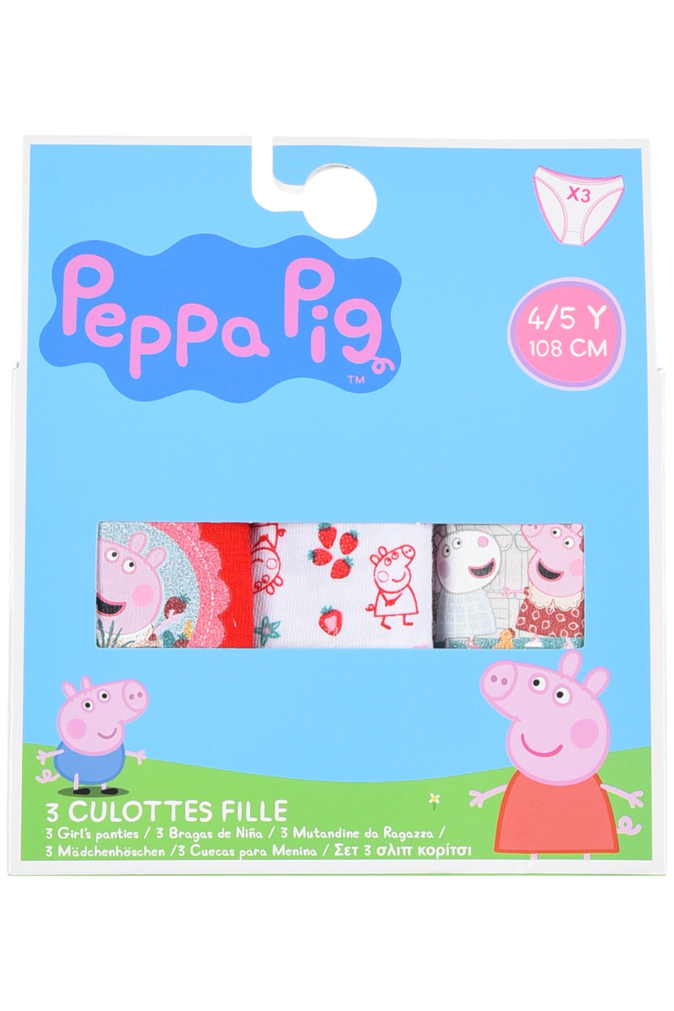 Peppa Pig Slip 3-er Pack für Mädchen Gr. 98 -116 cm