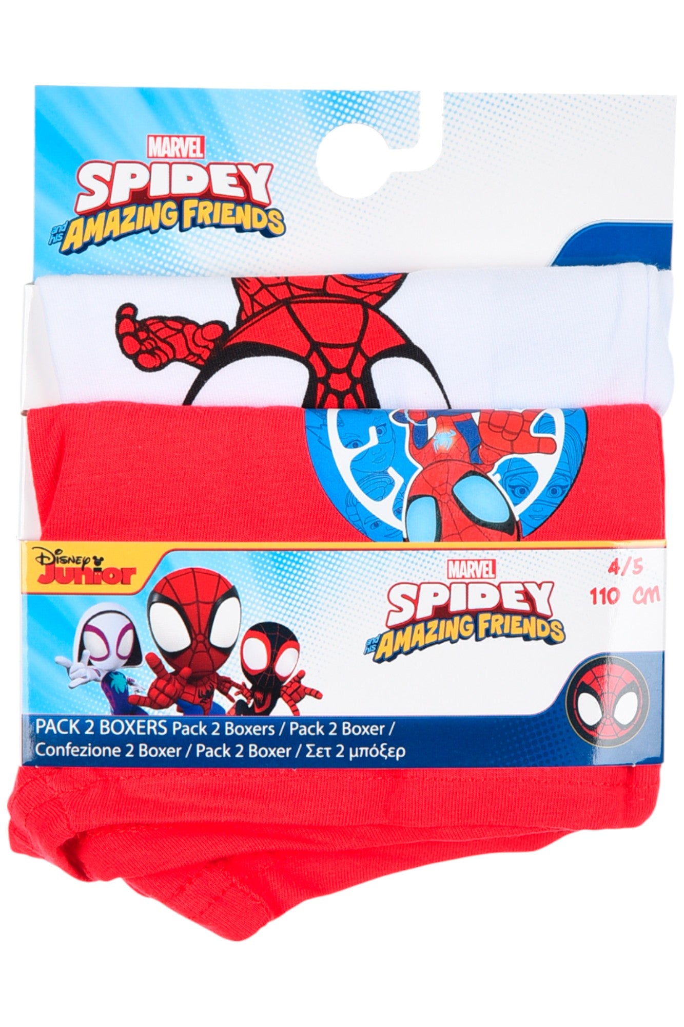 Spidey 4-er Pack Jungen Boxershorts Gr. 92 - 110 cm