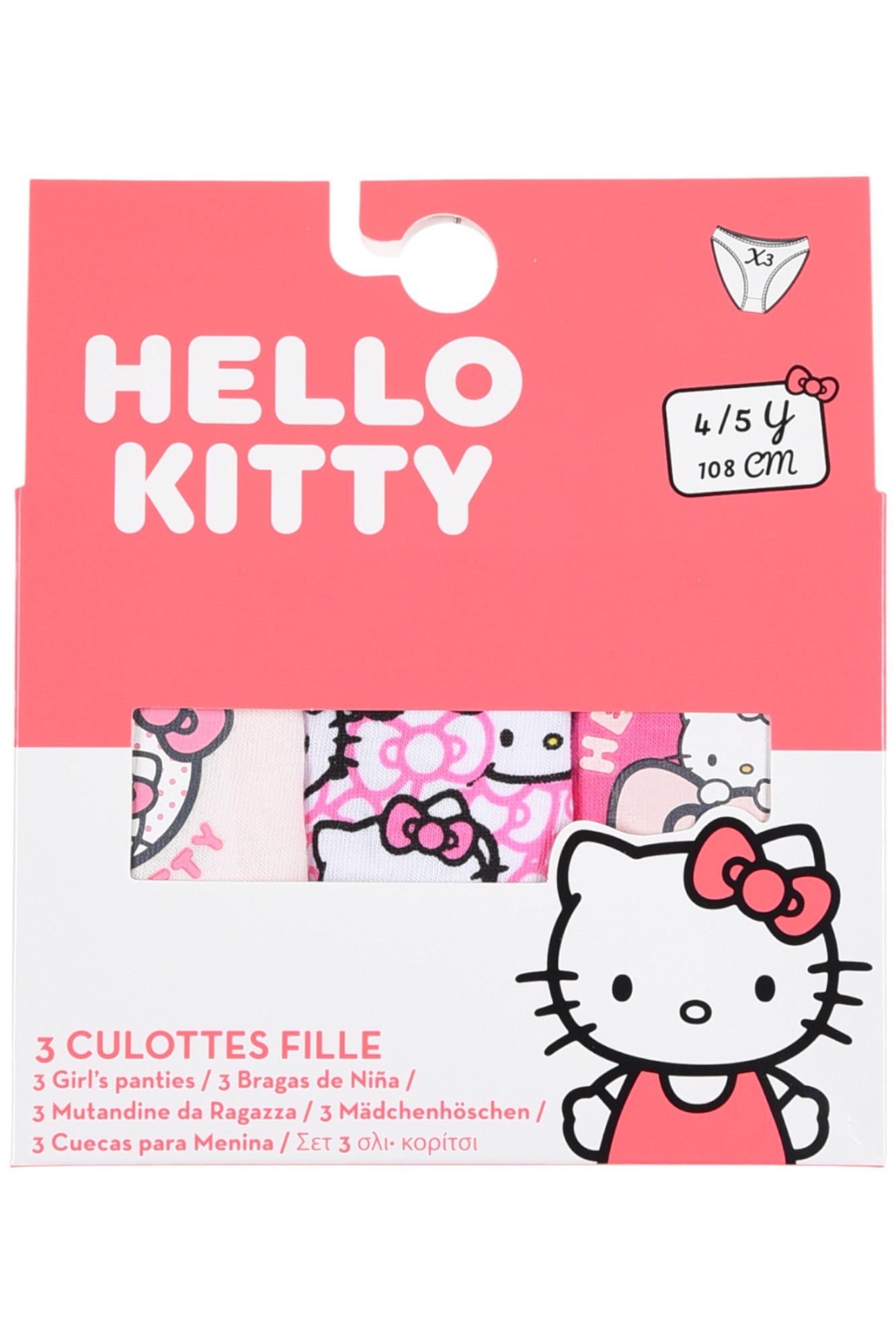 Hello Kitty Slip 3-er Pack