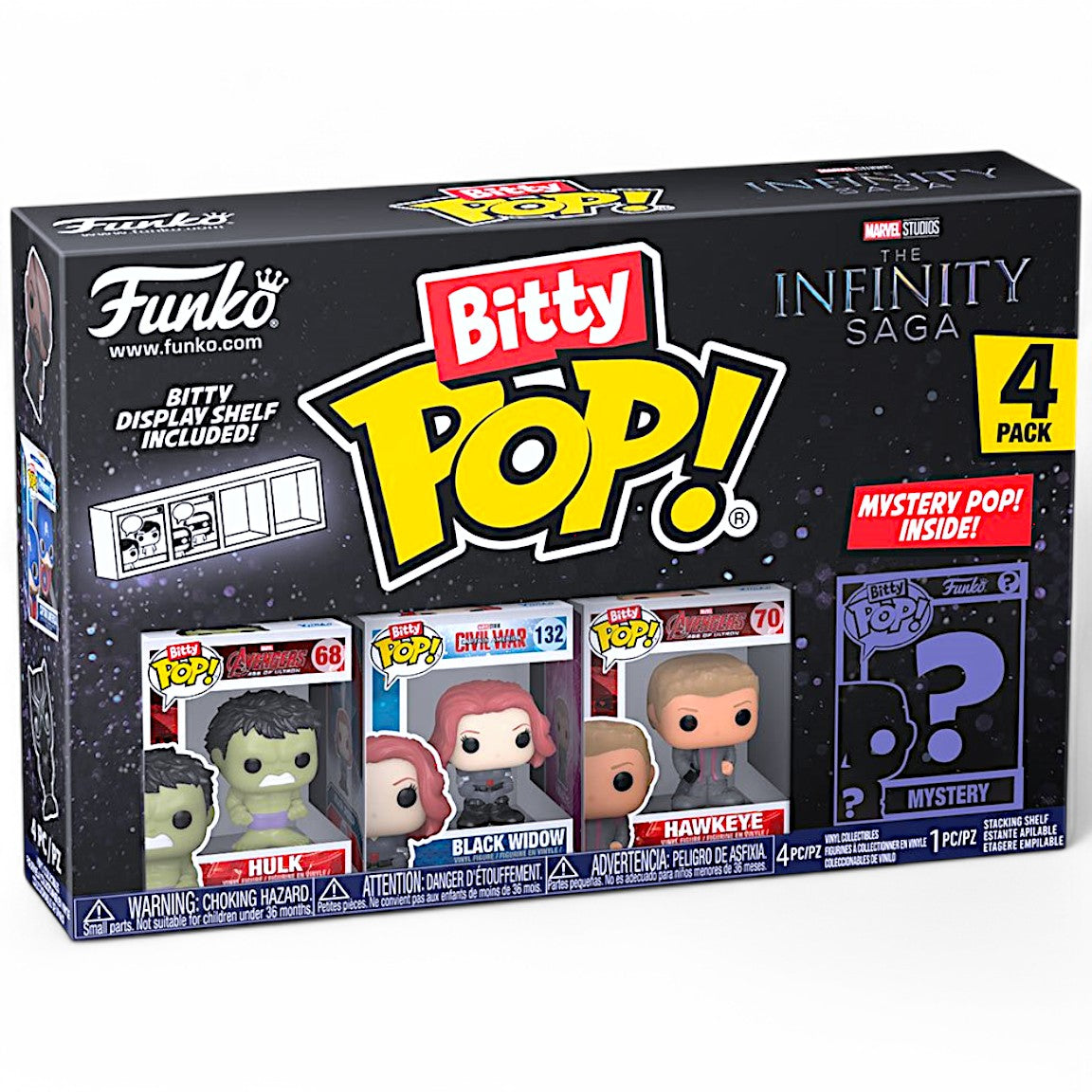 Funko Spielfigur Bitty POP! Marvel Hulk 4er - Pack zum sammeln