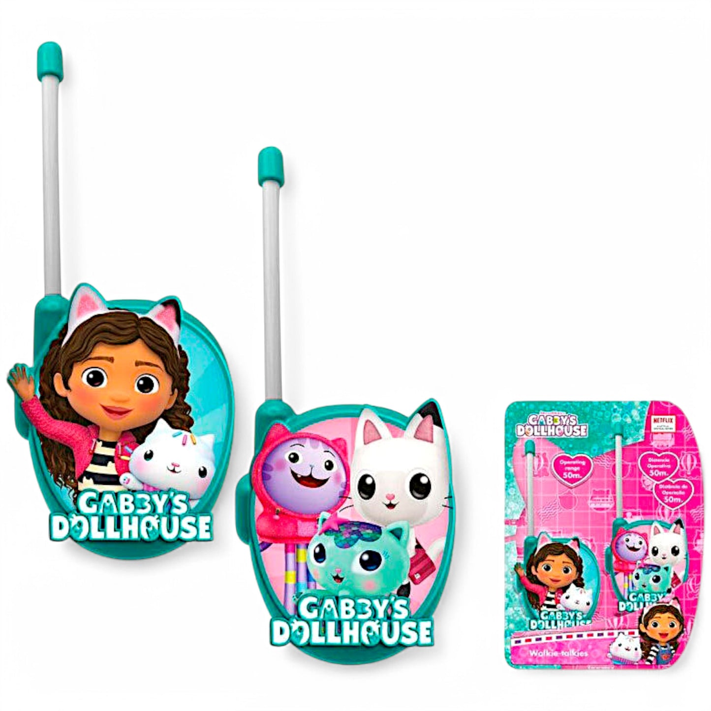 Walkie Talkie Gabby´s Dollhouse für Kinder 50 m Reichweite