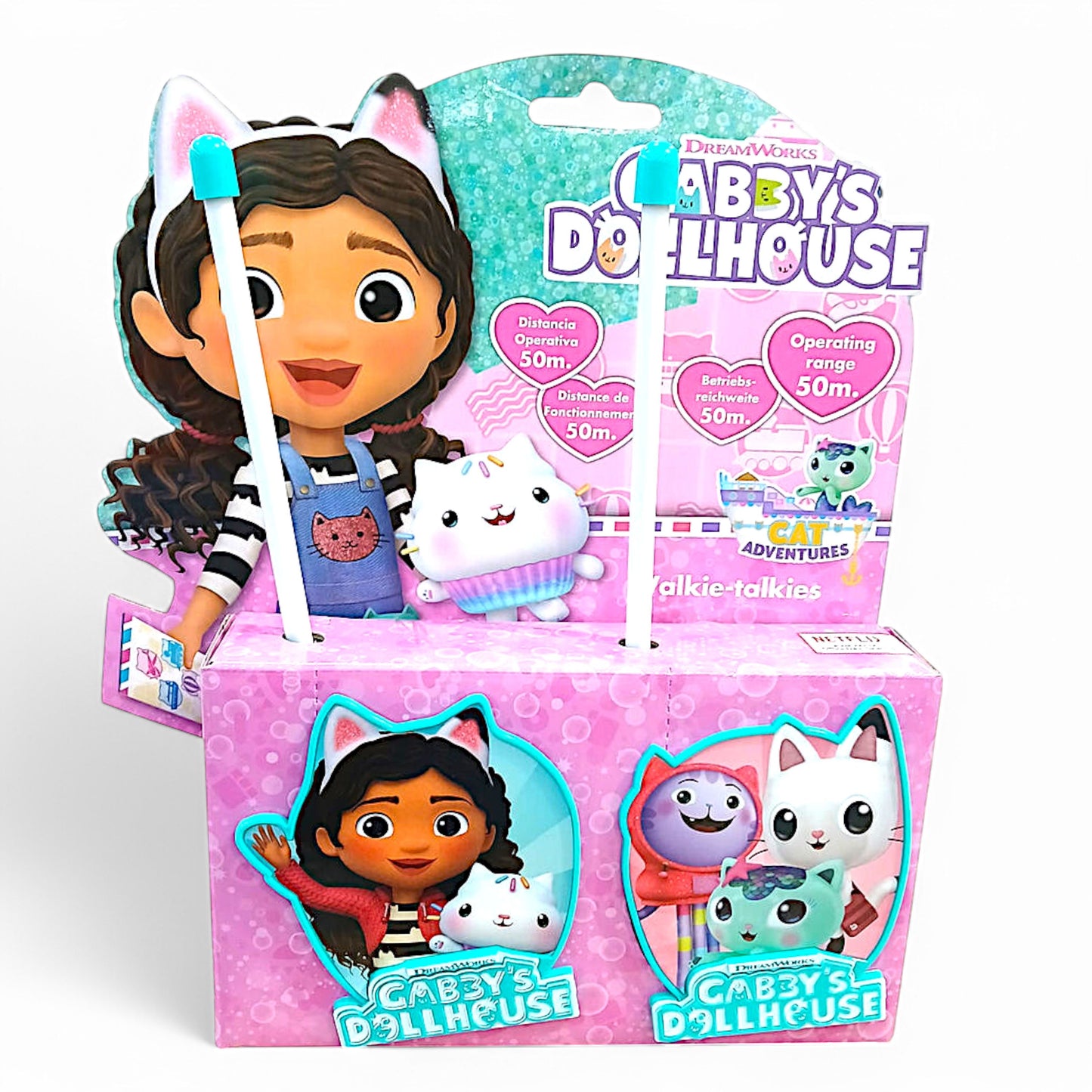 Walkie Talkie Gabby´s Dollhouse für Kinder 50 m Reichweite