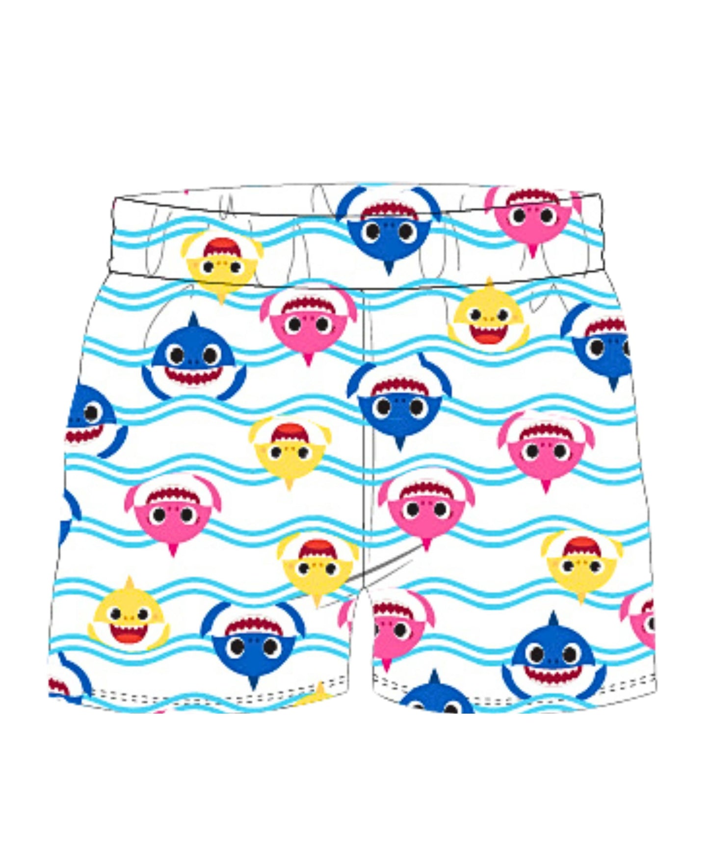 Schlafanzug Baby Shark - Shorty für Kinder