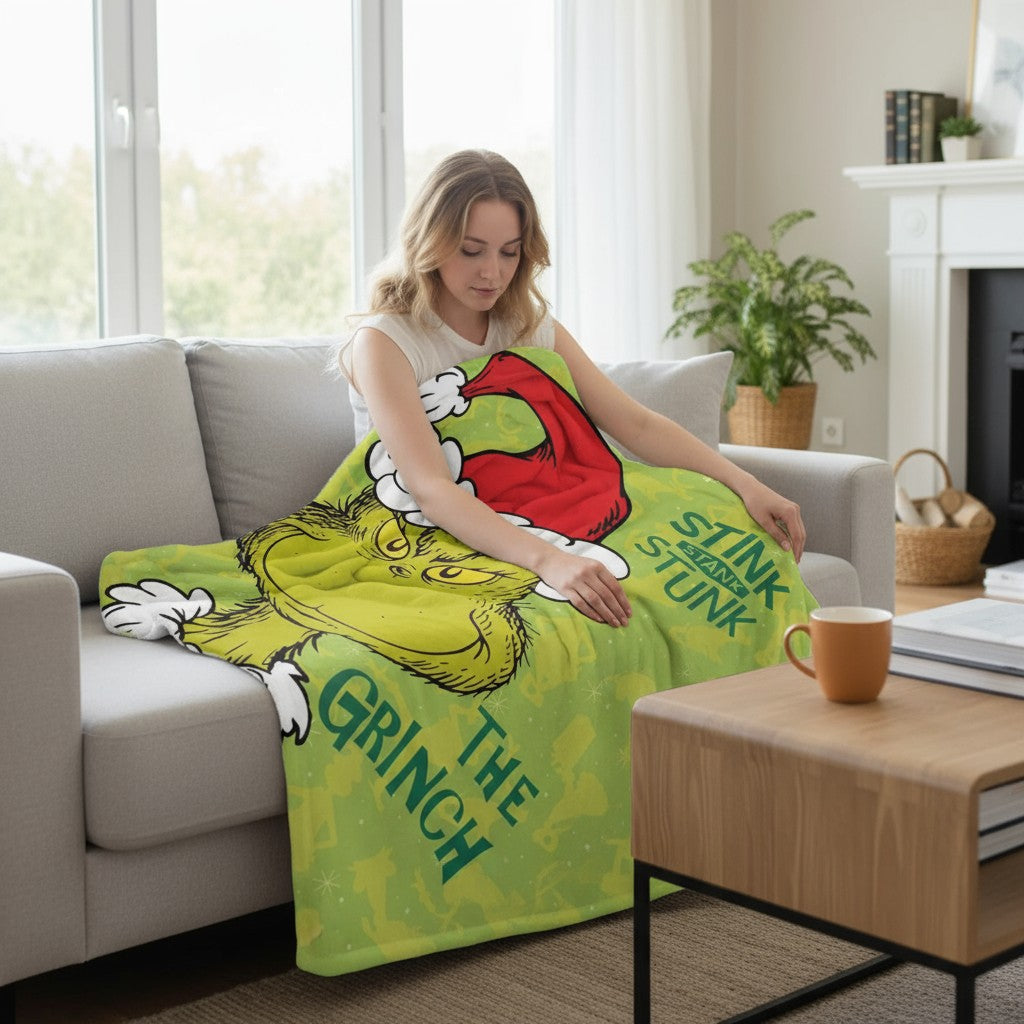 Der Grinch Fleecedecke 140 x 100 cm