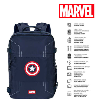 Rucksack Captain America - Handgepäck 33 x 23 x 47 cm