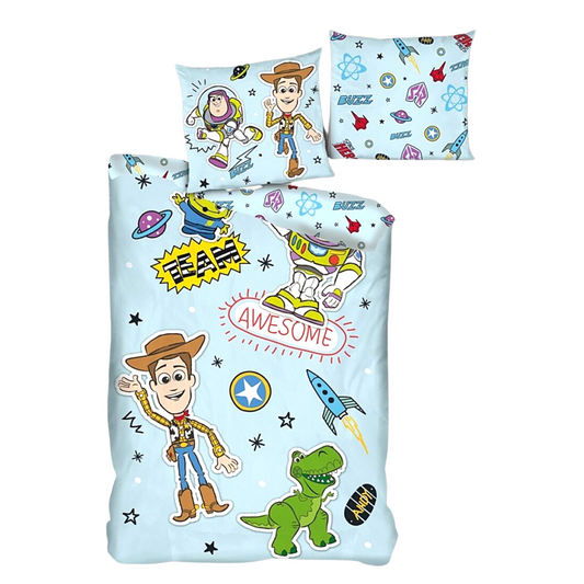 Toy Story Kinderbettwäsche Set 2-tlg. AWESOME TEAM 135-140x200 cm