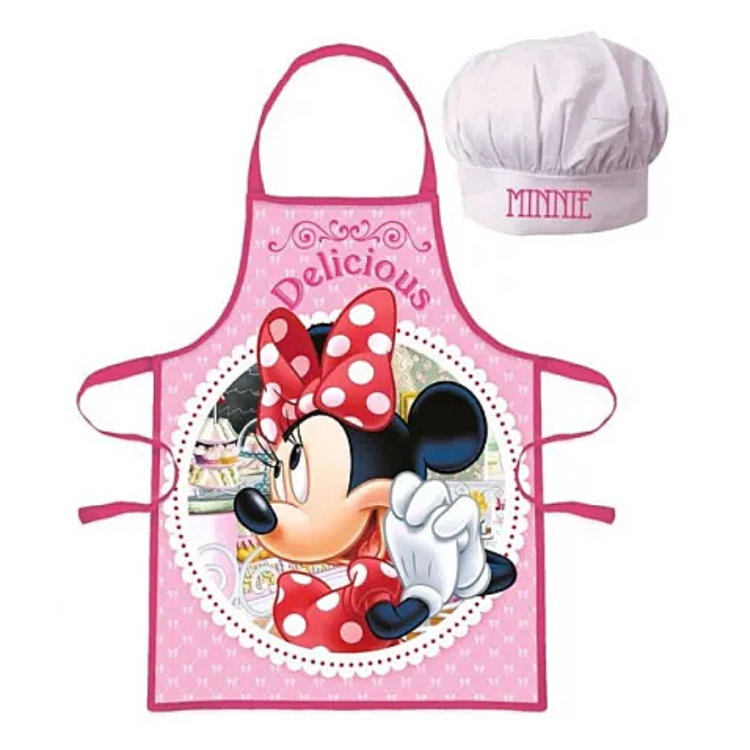 Minnie Mouse Kochschürze Set mit Chefmütze