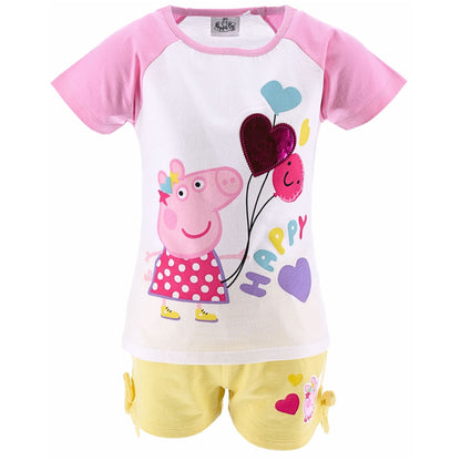 Peppa Pig Set T-Shirt & Shorts für Mädchen