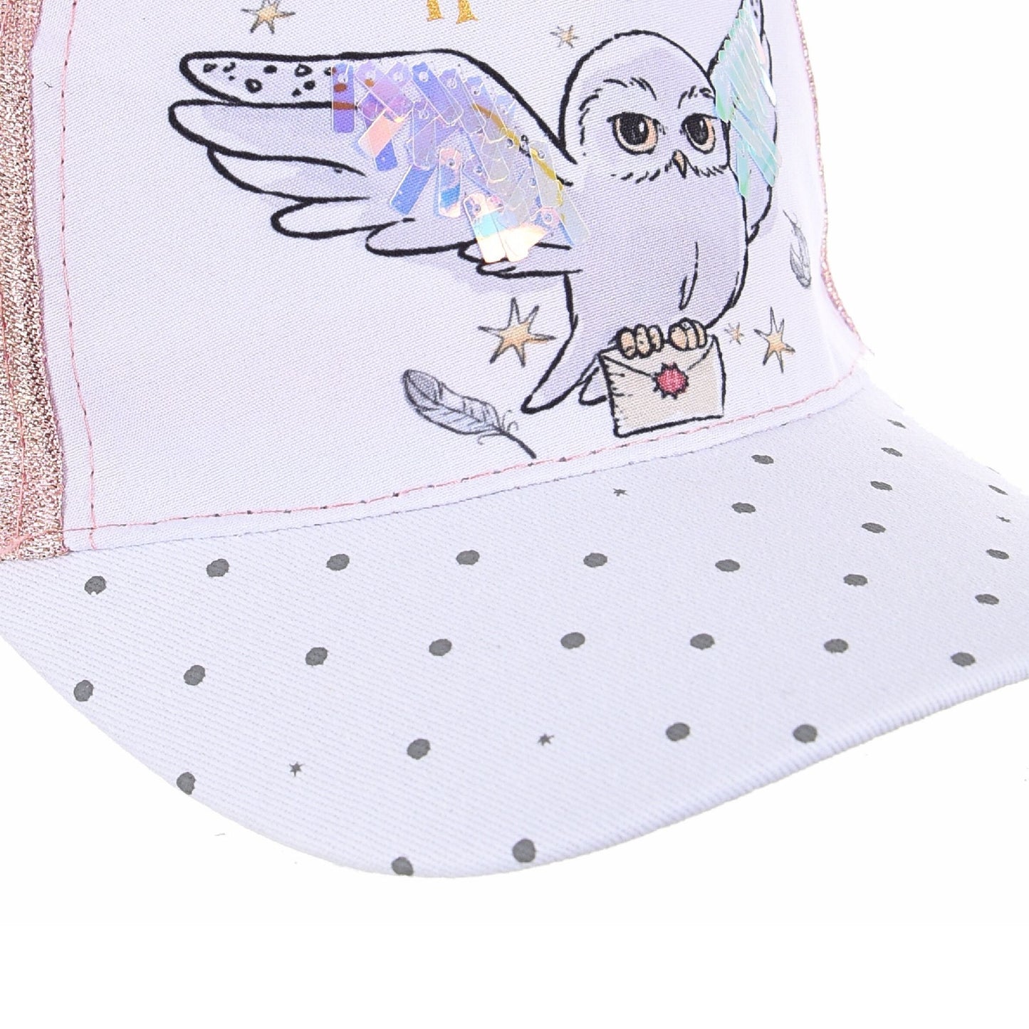 Sommerkappe Harry Potter Hedwig mit Glitzer