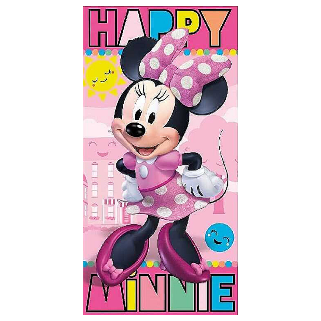 Minnie Mouse Bade-/Strandtuch in Bunt 70 x 140