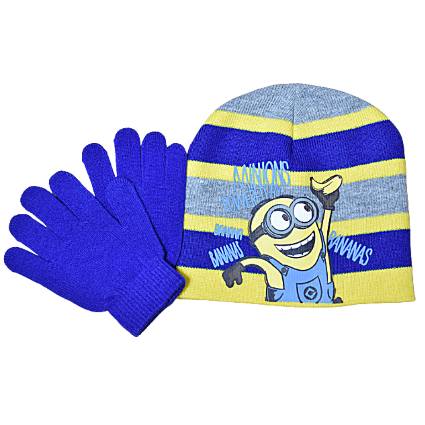 Minions Set Beanie-Mütze & Handschuhe