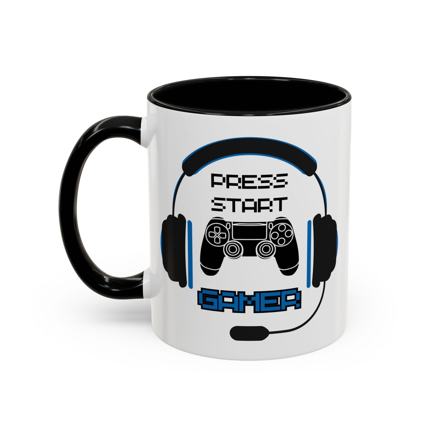 Press Start Gamer Tasse - Gaming Headset & Controller - Keramiktasse