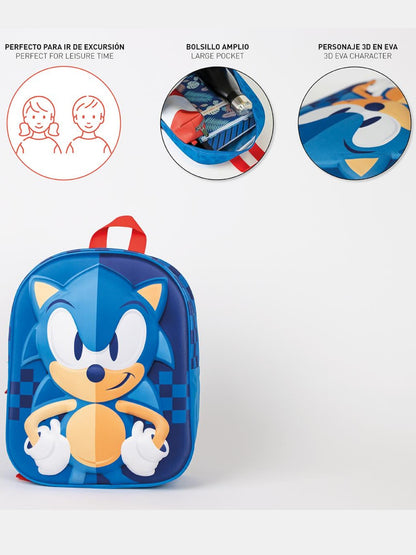 Sonic The Hedgehog 3D Kinderrucksack
