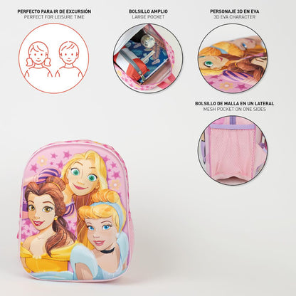 Disney Princess 3D Kinderrucksack 31x25x10 cm