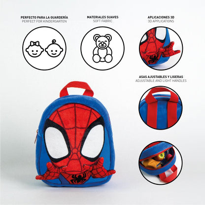 Spidey Kinderrucksack 3D Plüsch 18x4x22 cm