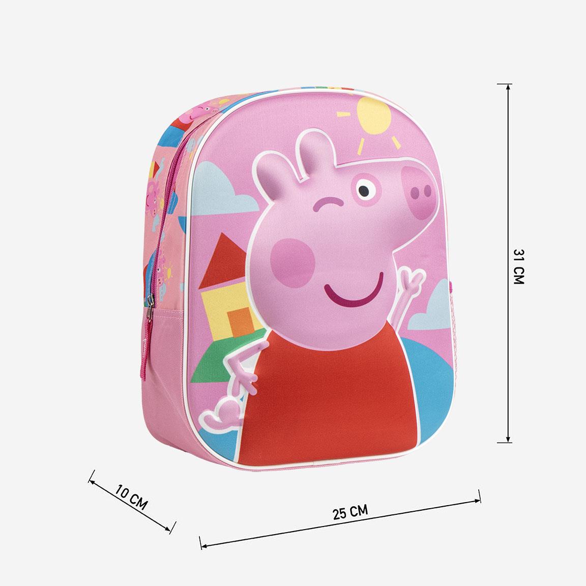 Peppa Pig 3D Kinderrucksack 31x25x10 cm