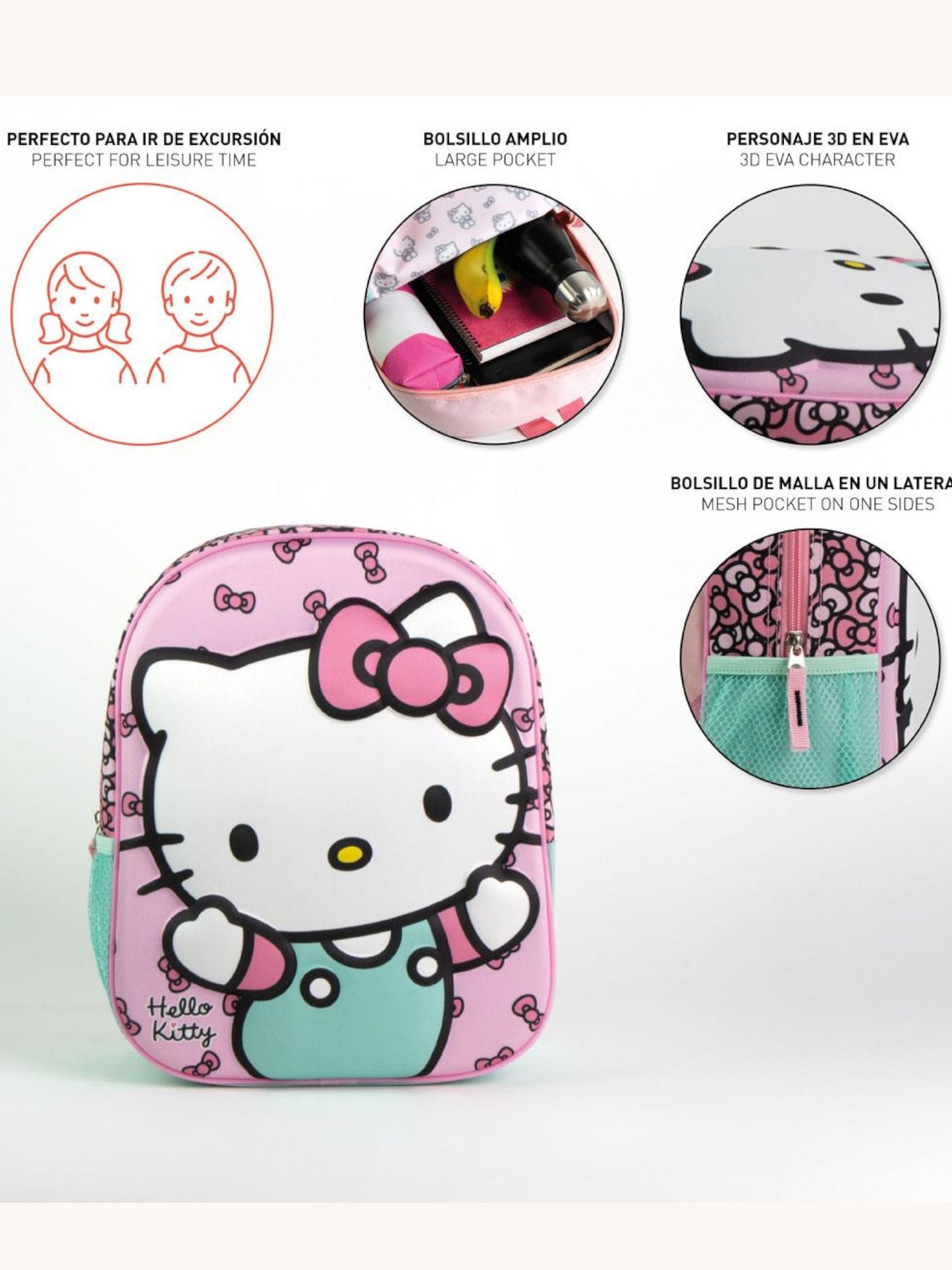 Hello Kitty 3D Kinderrucksack