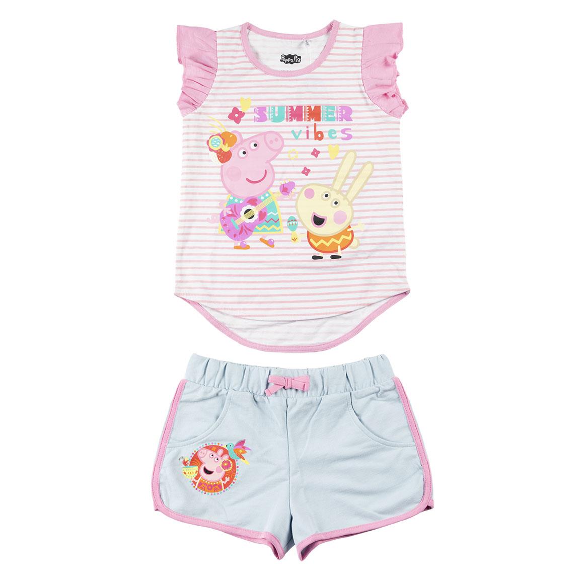 Peppa Pig Set T-Shirt & Shorts für Mädchen