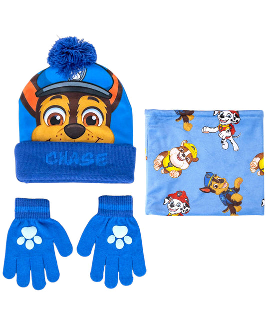 PAW Patrol Winter Mütze Set 3-teilig für Jungen