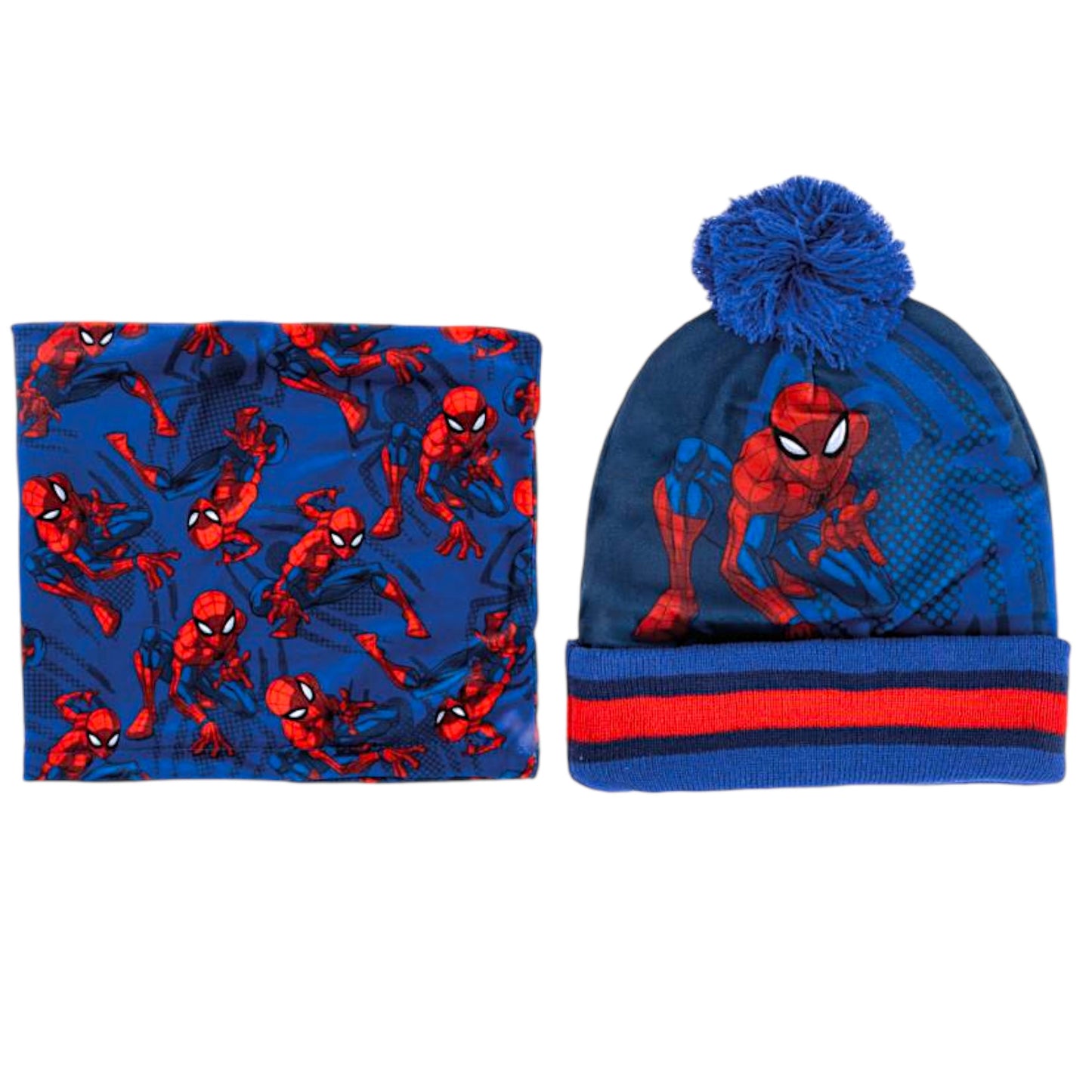 Spider-Man Winter Mütze Set 3-teilig für Jungen