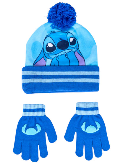 Disney Stitch Winter Mütze Set
