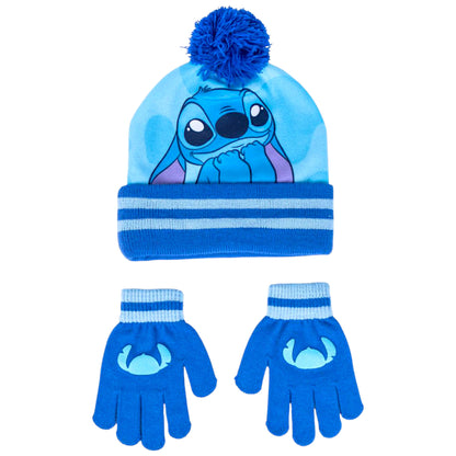 Disney Stitch Winter Mütze Set 2-teilig