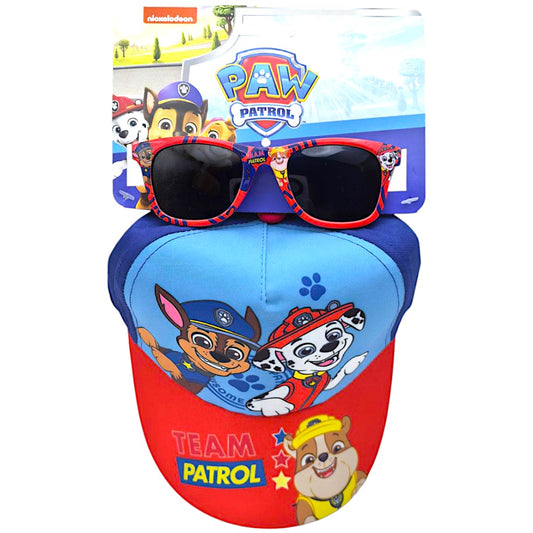 Paw Patrol Basecap Set mit Sonnenbrille