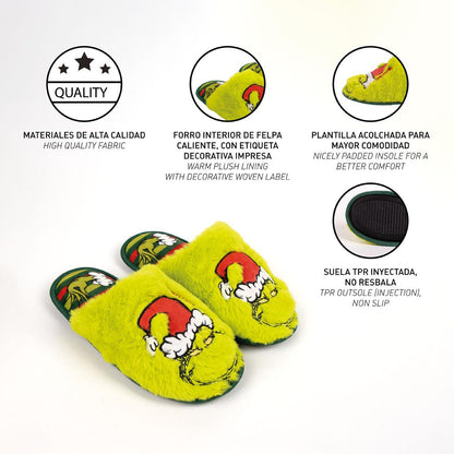 Der Grinch Hausschuhe Slipper Gr. 38-45