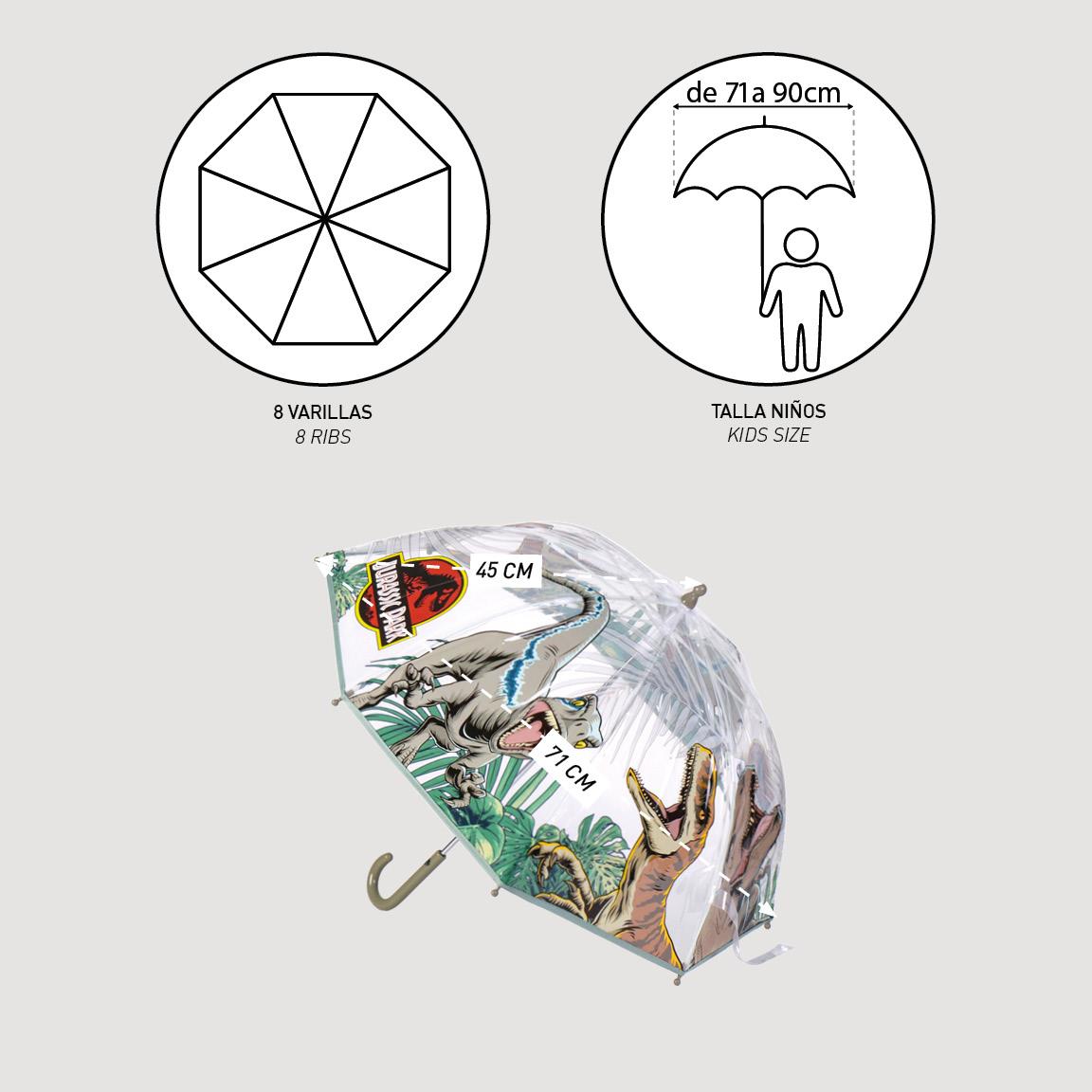 Jurassic Park Regenschirm für Kinder Ø 71 cm