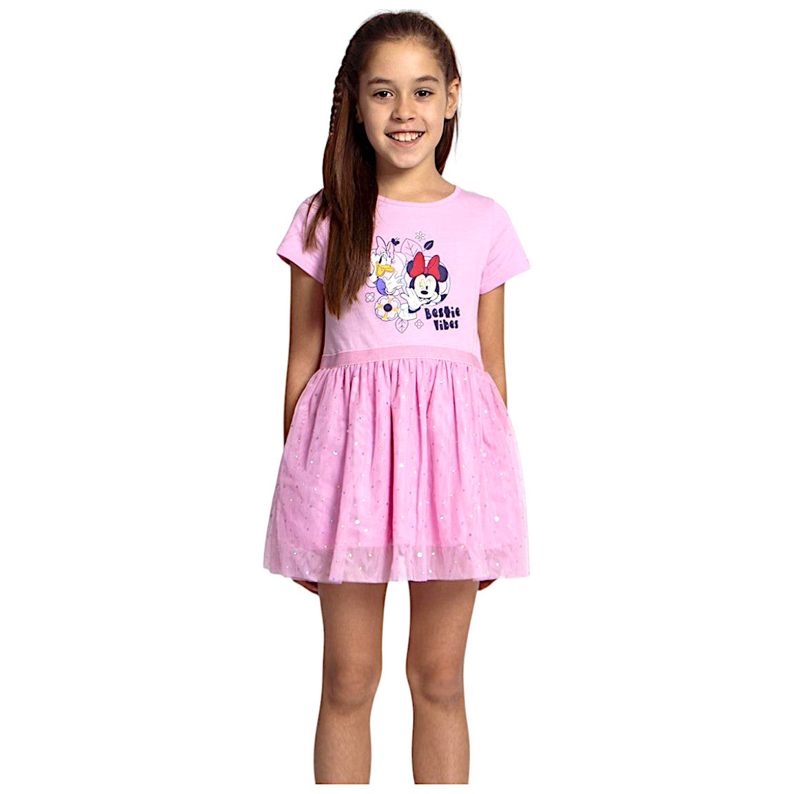 Minnie Mouse & Daisy Sommerkleid mit Tüll Gr. 92 - 116 cm