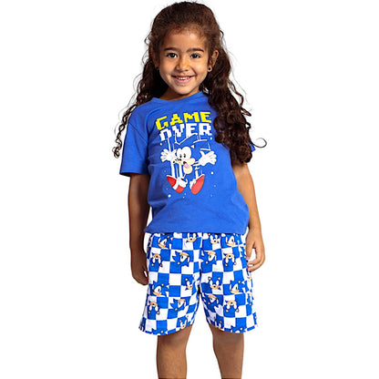 Schlafanzug kurz Sonic The Hedgehog  für Kinder Gr.110-152 cm