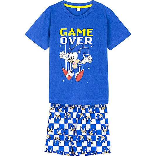 Schlafanzug kurz Sonic The Hedgehog  für Kinder Gr.110-152 cm