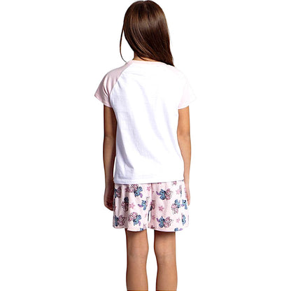 Schlafanzug kurz Lilo & Stitch für Mädchen Gr. 128-164 cm