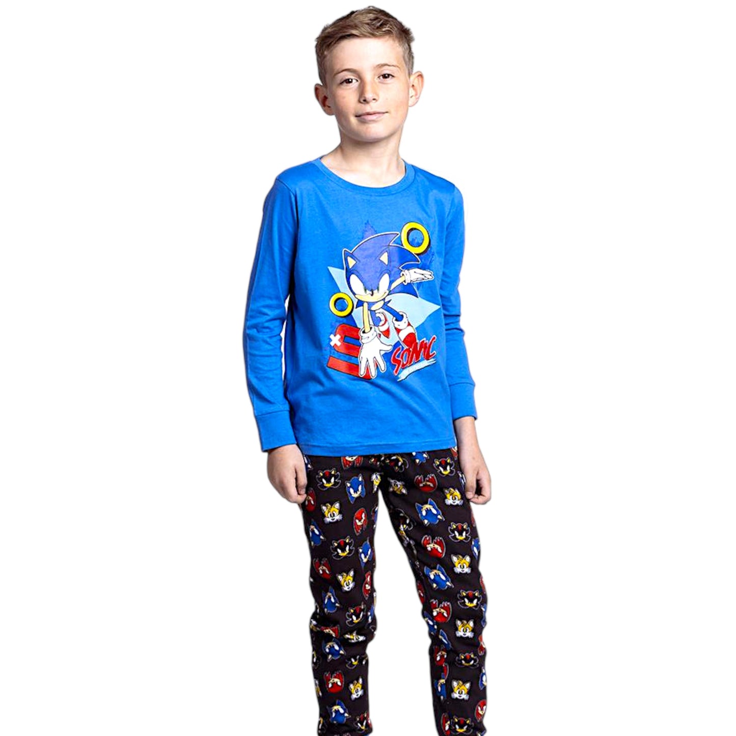 Sonic The Hedgehog Schlafanzug für Jungen Gr. 110 - 152 cm