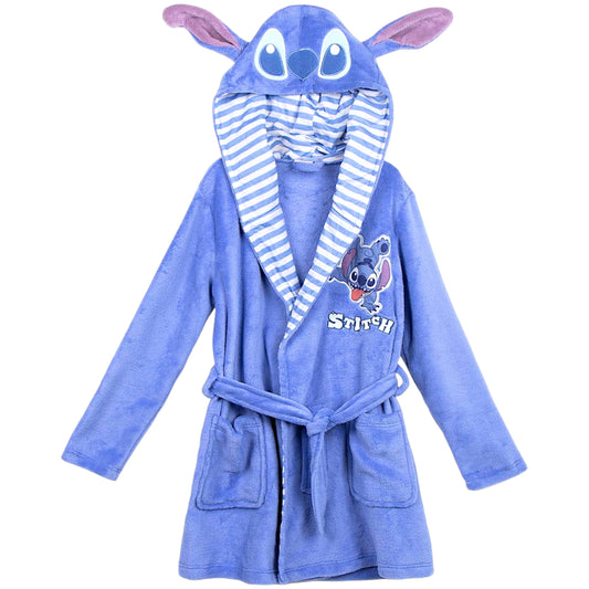 Disney Stitch Bademantel mit Kapuze für Kinder Gr. 110 - 152 cm