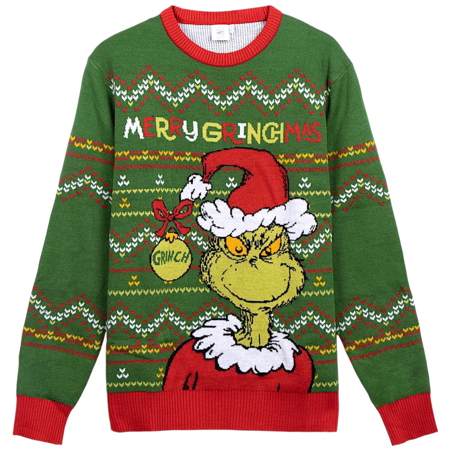 Der Grinch Strickpullover - Weihnachtspullover Gr. XS-XXL