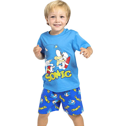 Schlafanzug kurz Sonic The Hedgehog  für Kinder Gr.110-152 cm