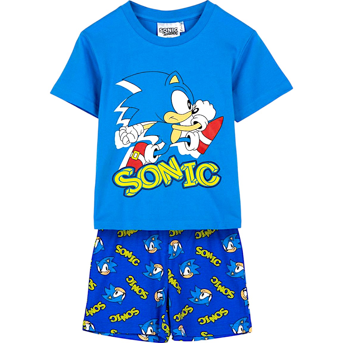 Schlafanzug kurz Sonic The Hedgehog  für Kinder Gr.110-152 cm