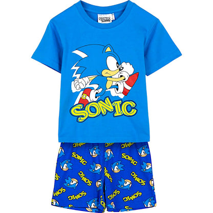 Schlafanzug kurz Sonic The Hedgehog  für Kinder Gr.110-152 cm