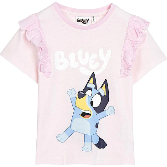 Bluey T-Shirt mit Rüschen für Mädchen Gr. 92 -116 cm