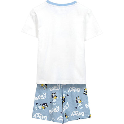 Schlafanzug kurz Bluey für Jungen Gr. 92-116 cm