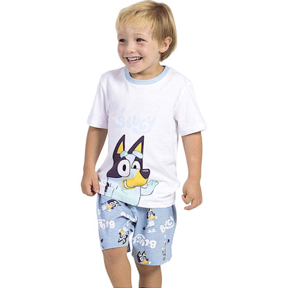 Schlafanzug kurz Bluey für Jungen Gr. 92-116 cm