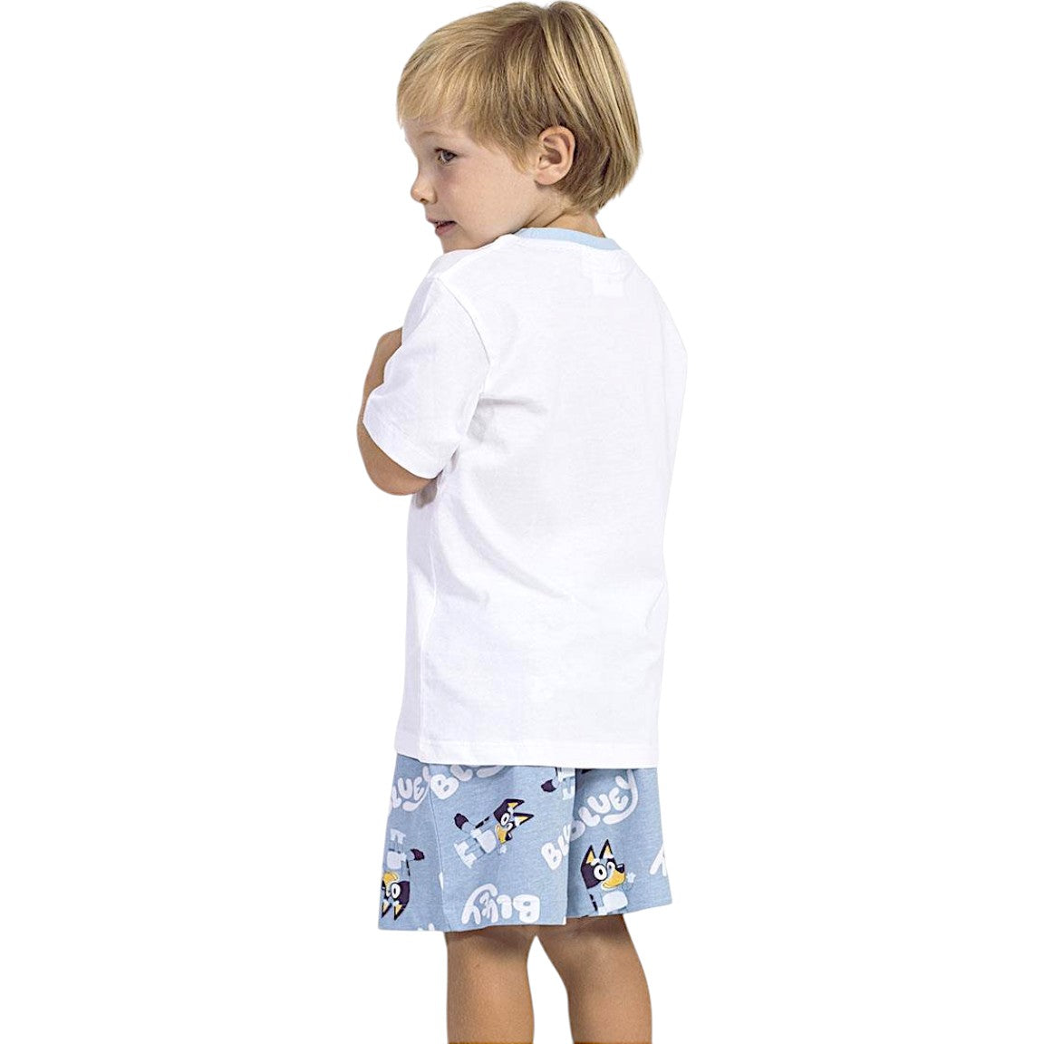 Schlafanzug kurz Bluey für Jungen Gr. 92-116 cm