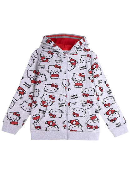Hello Kitty Sweatjacke für Kinder Gr. 116 - 158 cm