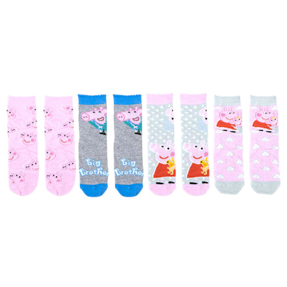 Peppa Pig 4er - Pack Socken in Spardose Gr. 23-30